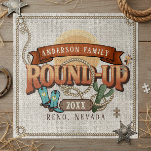 Puzzle Réunion de famille Western Round-Up ID1318