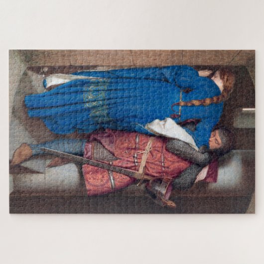 Puzzle Réunion sur les escaliers à tourelle (par F.W. Bur (Horizontal)