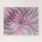 Puzzle Rêve de fleur rose fractal, Motif d'Imaginaire flo (Horizontal)
