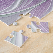 Puzzle Rêve de fleurs, Abstrait violet vert Fractal Art (Côté)