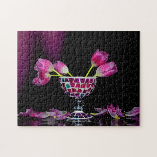 Puzzle Rêve de fleurs roses (Horizontal)