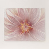 Puzzle Rêve floral rose doux Fleur d'art fractal Abstrait (Horizontal)