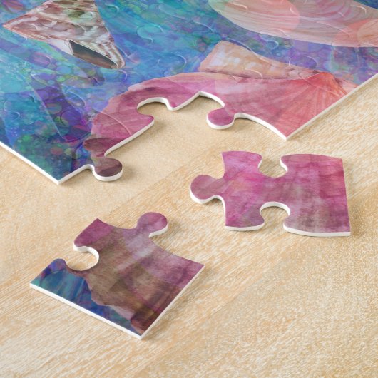 PUZZLE RÊVER SEASHELLS BLEU (Côté)