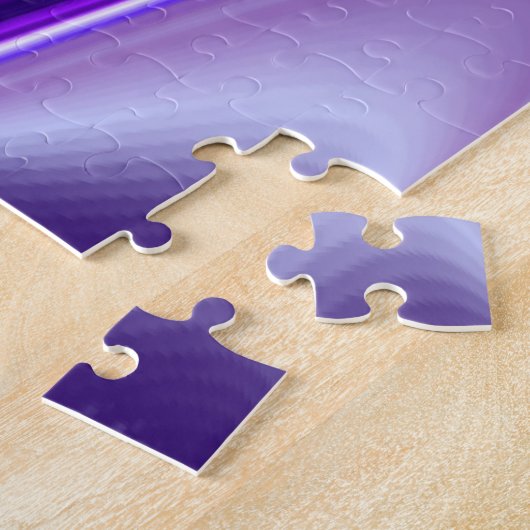 Puzzle Rêves arc-en-ciel à fleurs violettes (Côté)