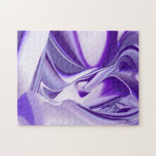 Puzzle Rêves arc-en-ciel à fleurs violettes (Horizontal)