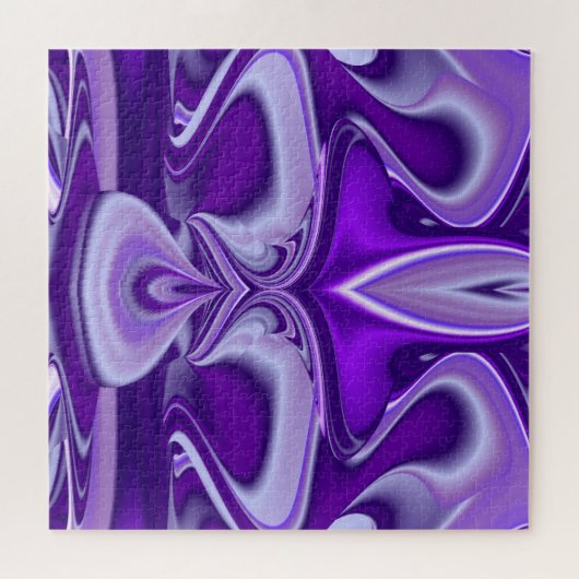 Puzzle Rêves arc-en-ciel à fleurs violettes (Horizontal)