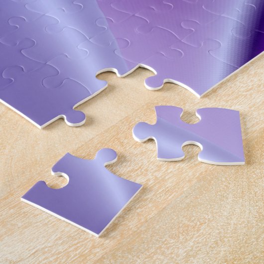 Puzzle Rêves arc-en-ciel à fleurs violettes (Côté)