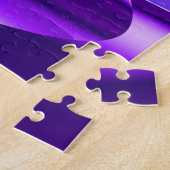 Puzzle Rêves arc-en-ciel à fleurs violettes (Côté)