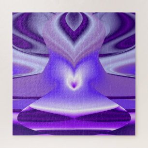 Puzzle Rêves arc-en-ciel à fleurs violettes