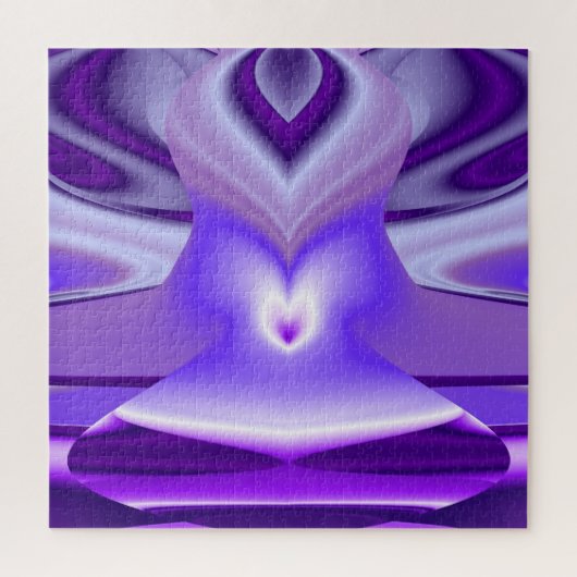 Puzzle Rêves arc-en-ciel à fleurs violettes (Vertical)