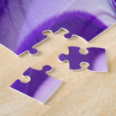 Puzzle Rêves arc-en-ciel à fleurs violettes (Côté)