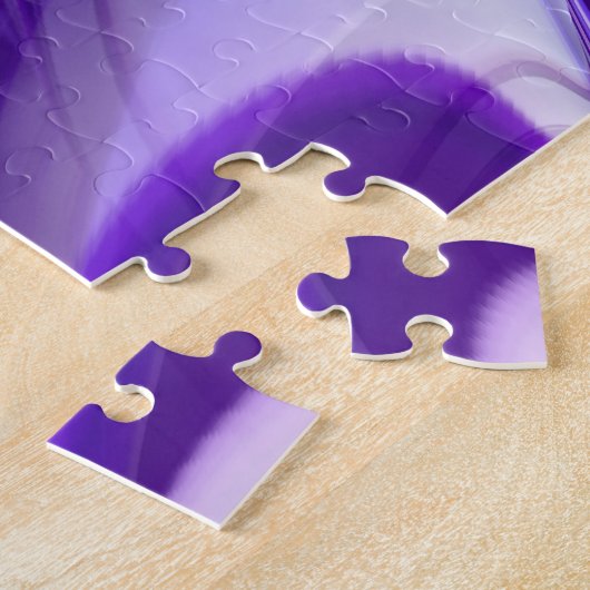 Puzzle Rêves arc-en-ciel à fleurs violettes (Côté)