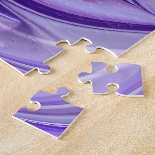 Puzzle Rêves arc-en-ciel à fleurs violettes (Côté)