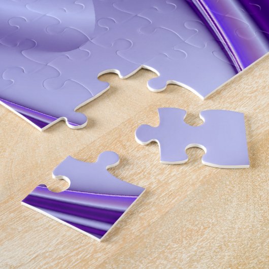 Puzzle Rêves arc-en-ciel à fleurs violettes (Côté)