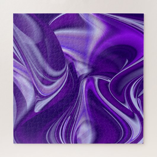 Puzzle Rêves arc-en-ciel à fleurs violettes (Horizontal)