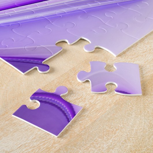 Puzzle Rêves arc-en-ciel à fleurs violettes (Côté)