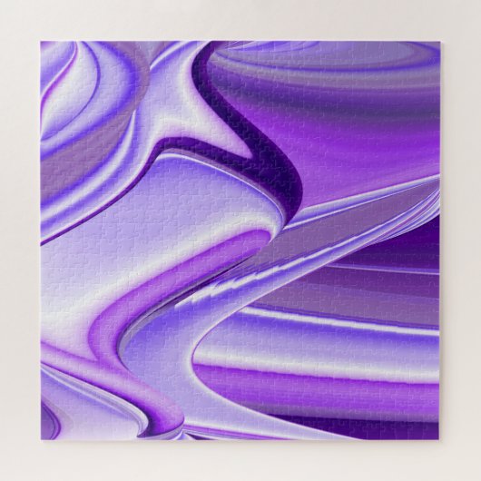 Puzzle Rêves arc-en-ciel à fleurs violettes (Horizontal)