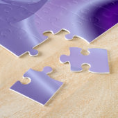 Puzzle Rêves arc-en-ciel à fleurs violettes (Côté)