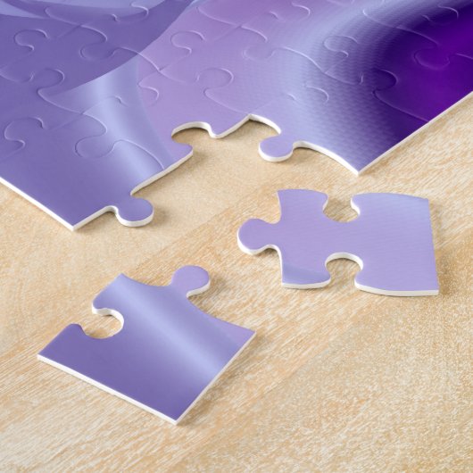 Puzzle Rêves arc-en-ciel à fleurs violettes (Côté)