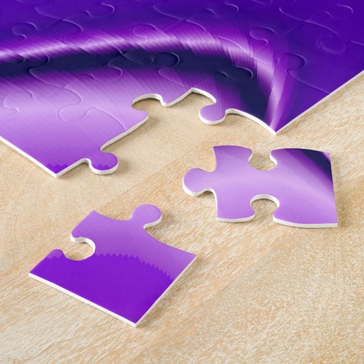 Puzzle Rêves arc-en-ciel à fleurs violettes (Côté)