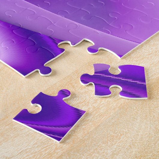 Puzzle Rêves arc-en-ciel à fleurs violettes (Côté)