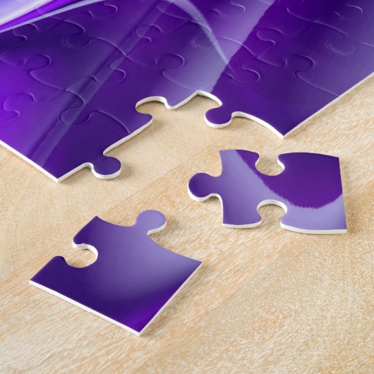 Puzzle Rêves arc-en-ciel à fleurs violettes (Côté)