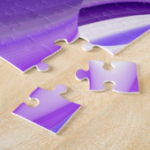 Puzzle Rêves arc-en-ciel à fleurs violettes (Côté)