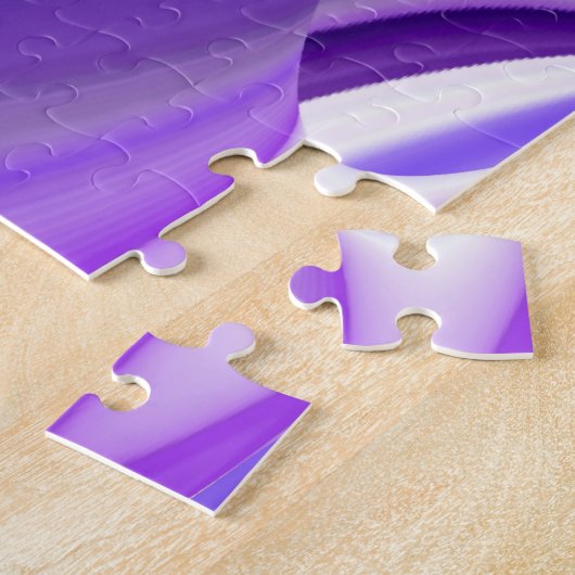 Puzzle Rêves arc-en-ciel à fleurs violettes (Côté)