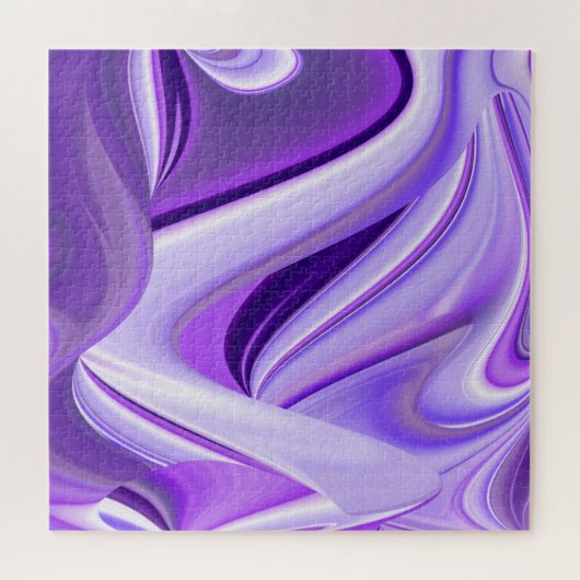 Puzzle Rêves arc-en-ciel à fleurs violettes (Horizontal)