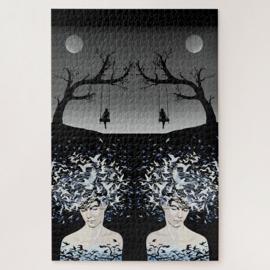 Puzzle Rêves au Clair de Lune : Liberté et Solitude (Vertical)