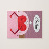 Puzzle Rêves du coeur rose et violet (Horizontal)