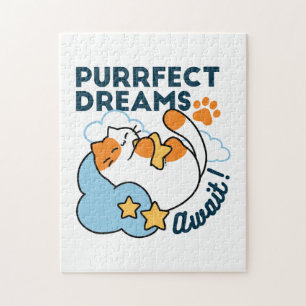 Puzzle Rêves Parfaits Attendent – Rêve de Chat Mignon End