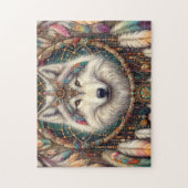 Puzzle Rêveur de loup boho (Vertical)