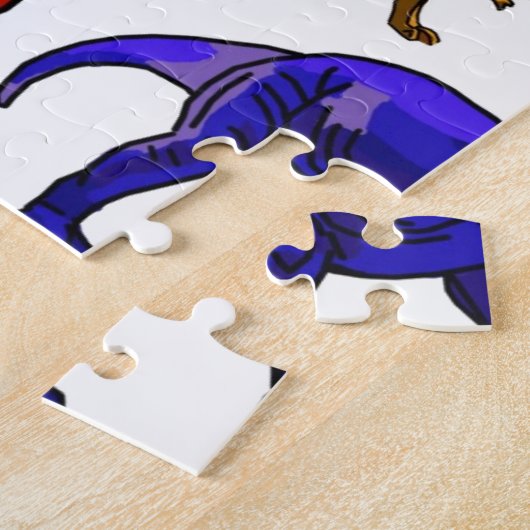 Puzzle Rex coloré (Côté)
