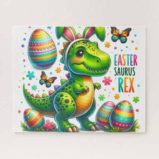 Puzzle Rex Saurus de Pâques (Horizontal)