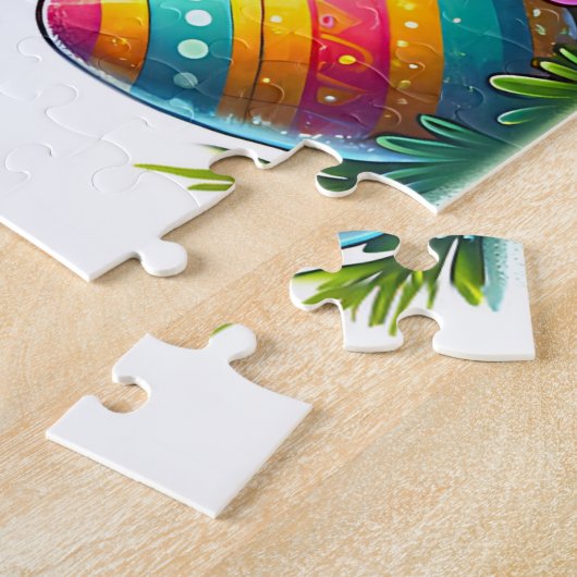 Puzzle Rex Saurus de Pâques (Côté)