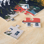 Puzzle Reykjavík Islande Travel Art Vintage (Côté)