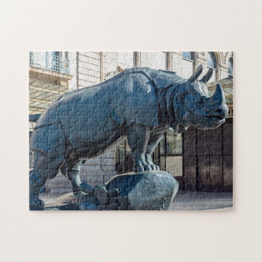 Puzzle Rhinoceros devant le musée d'Orsay - Paris (Horizontal)