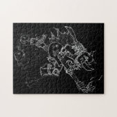 Puzzle Rhinocéros en roue libre (Horizontal)