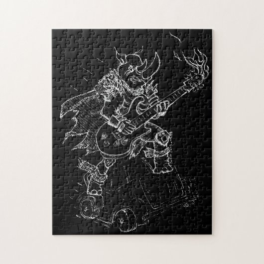 Puzzle Rhinocéros en roue libre (Vertical)