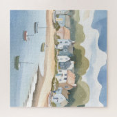 Puzzle Rhode Island Beach Shore Aquarelle (Horizontal)