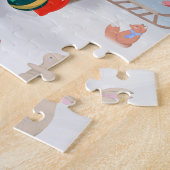 Puzzle Rhodesian Ridgeback Chien dans neige cadeau de Noë (Côté)