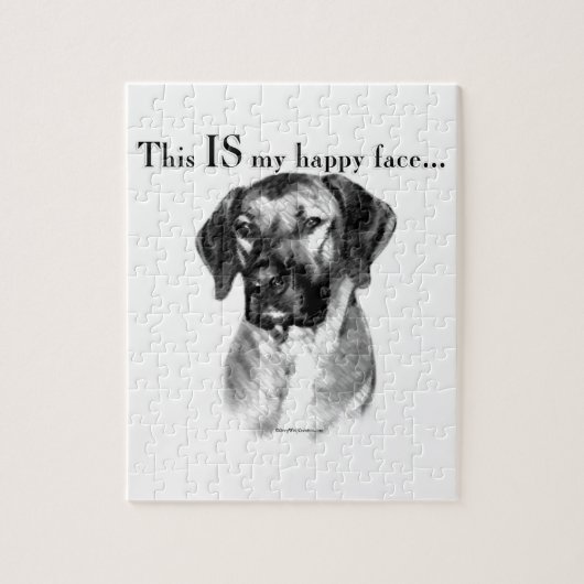 Puzzle Rhodesian Ridgeback Happy Face (Vertical)