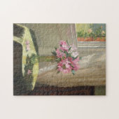 Puzzle Rhododendrons par une fenêtre | Jessica Hayllar (Horizontal)