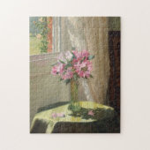 Puzzle Rhododendrons par une fenêtre | Jessica Hayllar (Vertical)