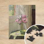 Puzzle Rhododendrons par une fenêtre | Jessica Hayllar<br><div class="desc">Rhododendrons par Window de l'artiste et peintre britannique Jessica Hayllar. La peinture d'art représente une nature morte intérieure avec un bel arrangement floral rose dans un vase. Utilisez les outils de conception pour ajouter du texte personnalisé ou personnaliser l'image.</div>