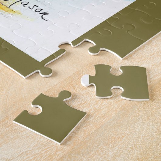 Puzzle Rhubarb et framboises (Côté)