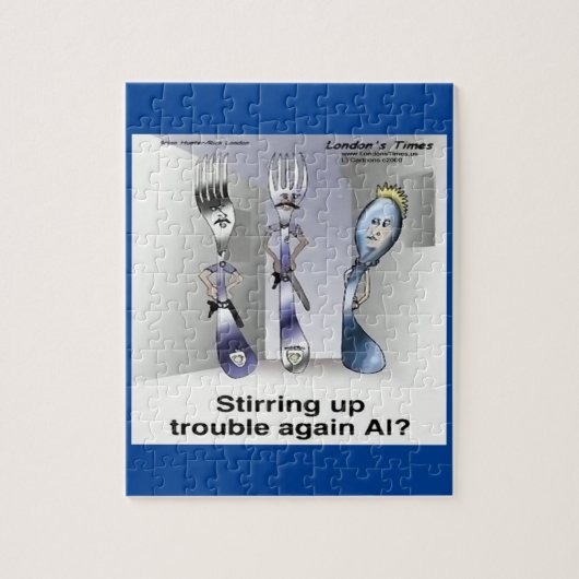 Puzzle Rick London Couverts Drôles Police (Vertical)