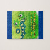 Puzzle Rick London Funny Bordure Collie Flower Comic (Horizontal)