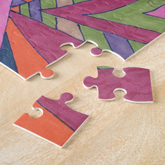 Puzzle "Ride the Super Rainbow" Art Abstrait (Côté)